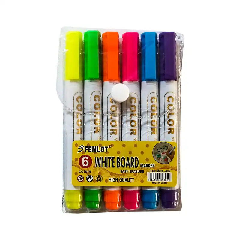 ماژیک وایت برد فنلوت مدل Easy Erasure بسته 6 عددی