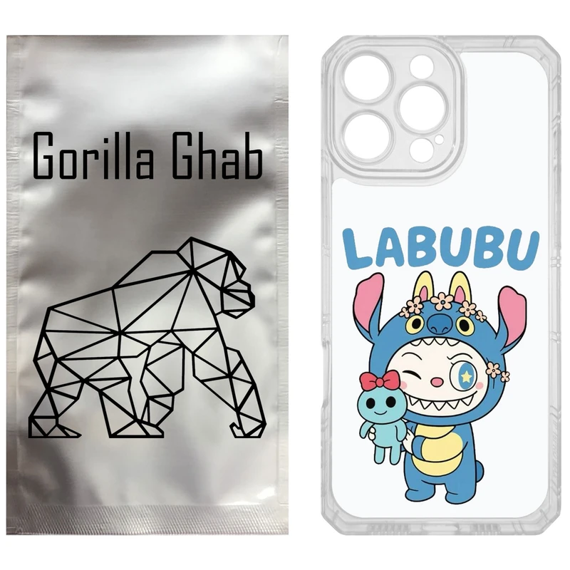 کاور گوریلا قاب مدل CLG کد 112 طرح لبوبو Labubu مناسب برای گوشی موبایل اپل iPhone 16 Pro