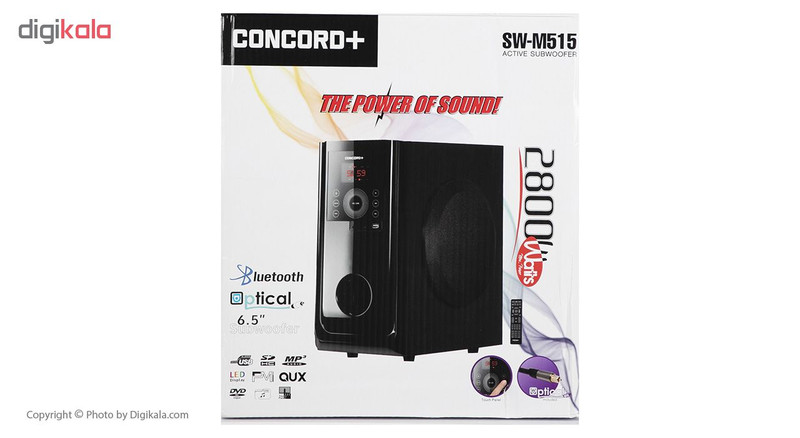 سینمای خانگی کونکورد پلاس مدل M515 توان خروجی 280 وات