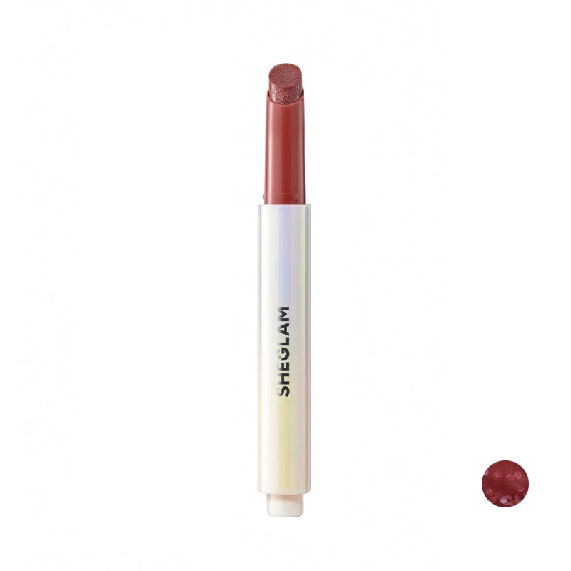 رژ لب جامد براق شیگلم مدل Sugar Crystal رنگ قرمز شماره 06