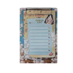 تخته شاسی سویل طرح دختر ابری کد 01 سایز A6 به همراه کاغذ یادداشت