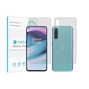 Rockspace transparent screen protector HyGEL model suitable for OnePlus Nord CE 5G mobile phone with back protector