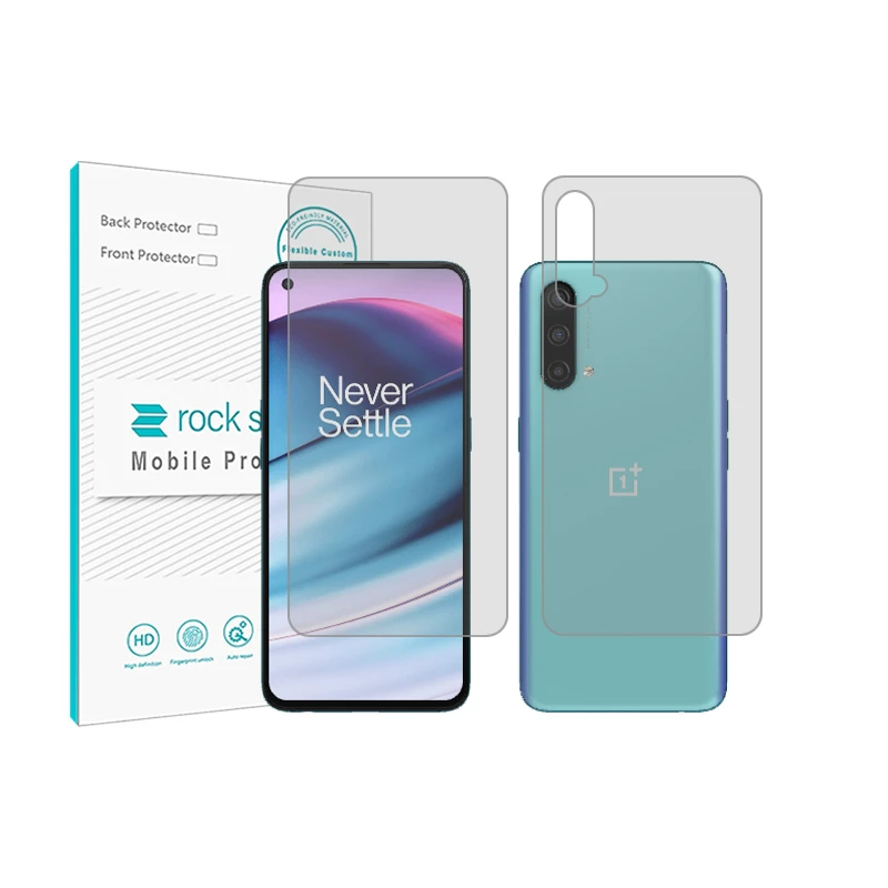 محافظ صفحه نمایش شفاف راک اسپیس مدل HyGEL مناسب برای گوشی موبایل وان پلاس Nord CE 5G به همراه محافظ پشت گوشی