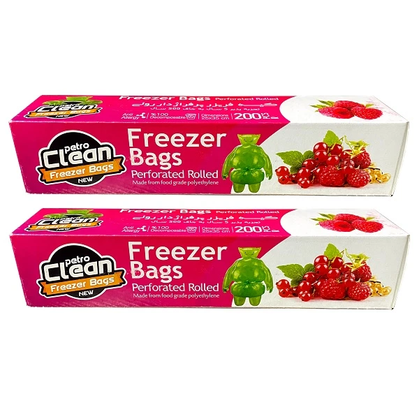 کیسه فریزر پترو کلین مدل D2 دو بسته 200 عددی