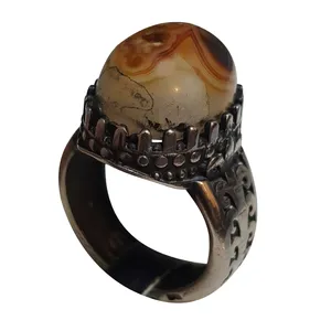 انگشتر نقره مردانه مدل باباقوری BBHH216290