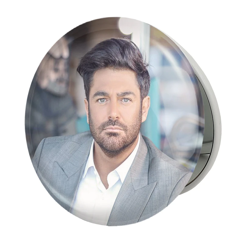 آینه جیبی خندالو طرح محمدرضا گلزار مدل تاشو کد 10450 