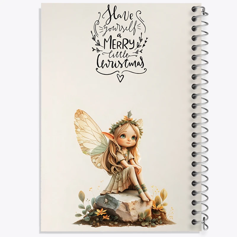 دفتر مشق 50 برگ خندالو طرح فرشته ی کریسمس کد F5811