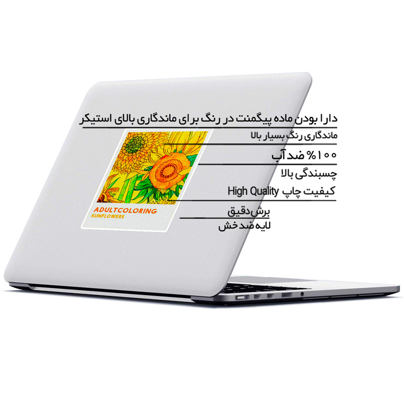 استیکر لپ تاپ ماسا دیزاین طرح ونسان ون گوگ مدل STK1153