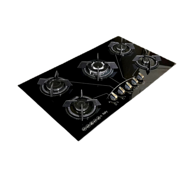 اجاق گاز صفحه ای هاکان مدل پنج شعله توکار