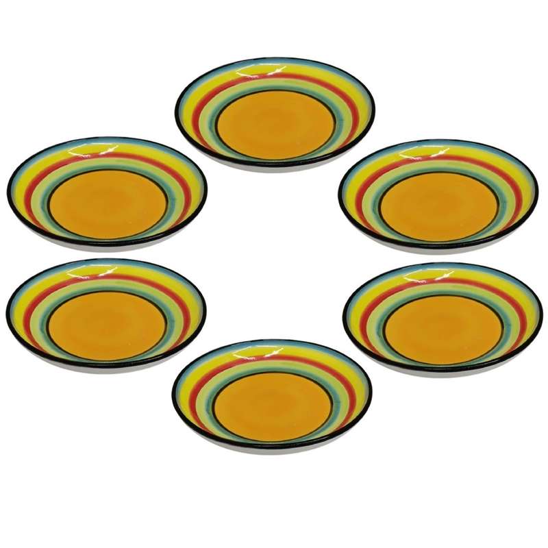 بشقاب خورش خوری مدل رنگین کمان بسته 6 عددی