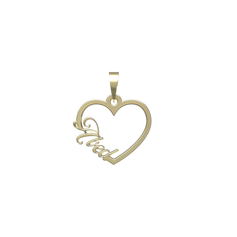 آویز گردنبند طلا 18 عیار زنانه مدوپد مدل اسم عابد abed کد PB1-10145