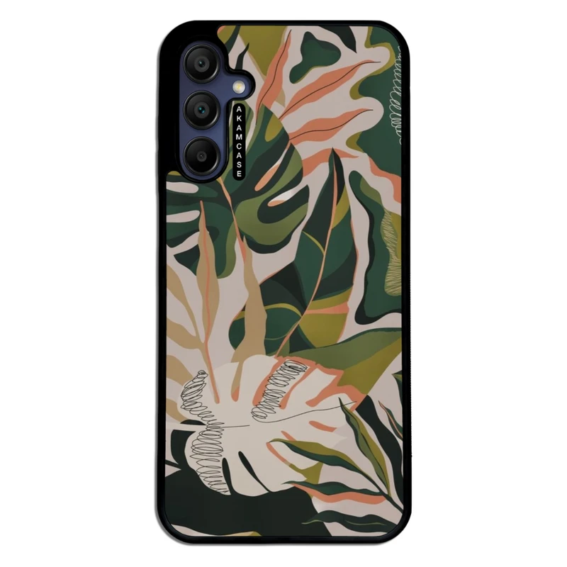 کاور آکام مدل AMC-WSGA15-LEAVES-31 مناسب برای گوشی موبایل سامسونگ Galaxy A15