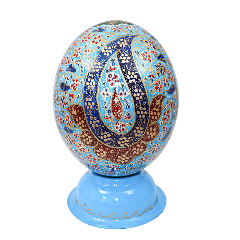 تخم شترمرغ تزیینی طرح آیه شریفه و إن یکاد کد 1412bl