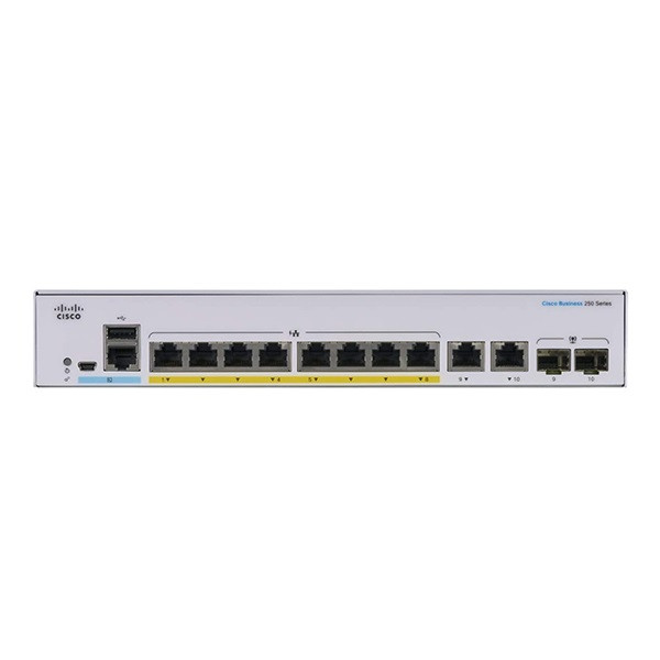 سوئیچ 8 پورت سیسکو مدل CBS250-8FP-E-4G