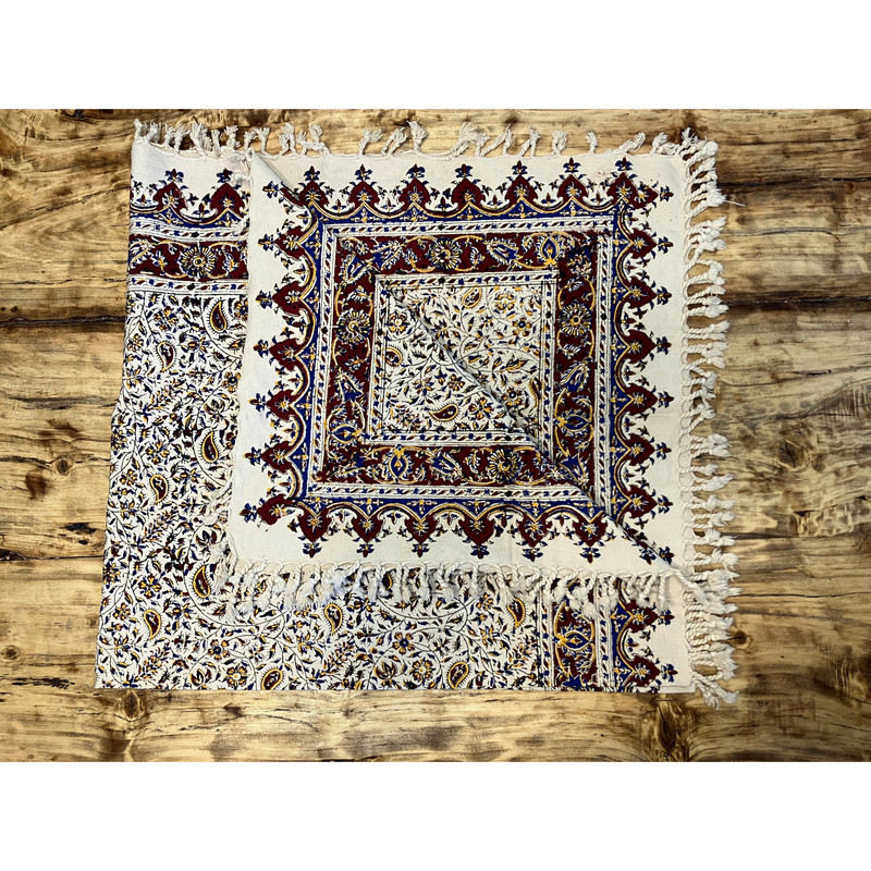 سفره 6 نفره مدل قلمکار زابلیان طرح بته سنتی کد R150