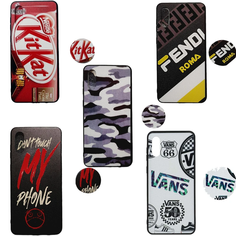 کاور طرح کیت مدل a022 مناسب برای گوشی موبایل سامسونگ Galaxy A02 / A022 به همراه پاپ سوکت بسته 5 عددی