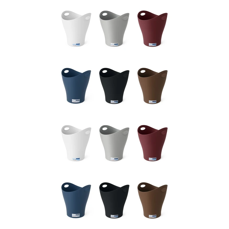 سطل زباله اداری جهان مدل دسته دار لارج بسته 12 عددی