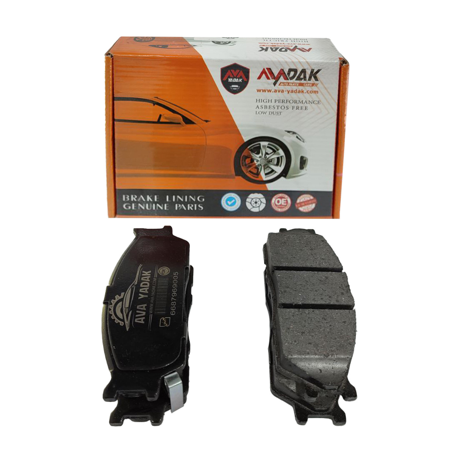 لنت ترمز جلو دیسکی آوا یدک کد 110008 مناسب برای تیبا