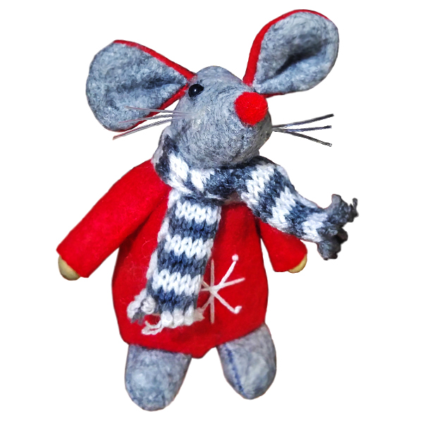 آویز عروسکی مدل موش سرمایی