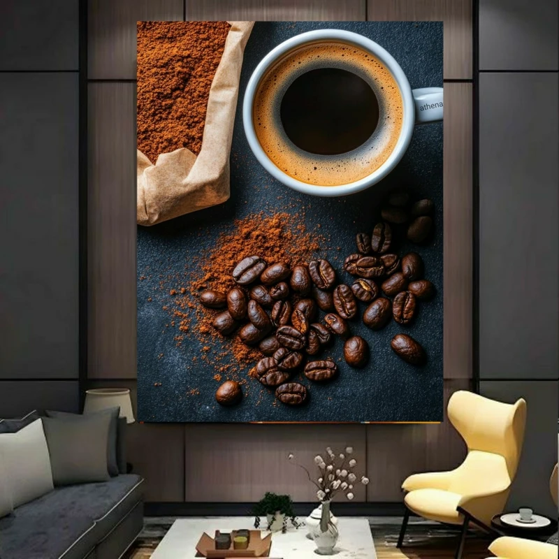 پوستر طرح فنجان مدل قهوه کد BK24073