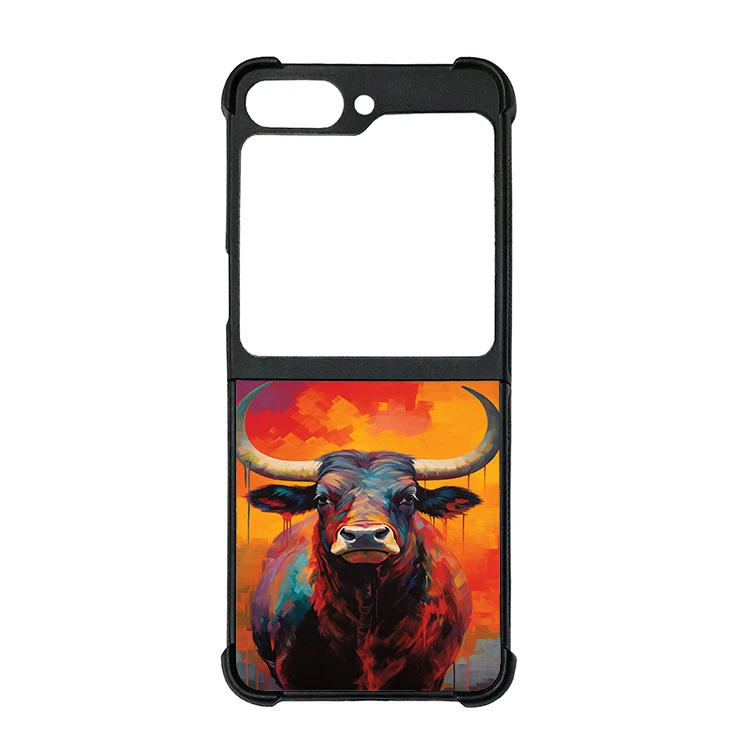 کاور گالری وبفر طرح گاو مناسب برای گوشی سامسونگ Galaxy Z Flip 5