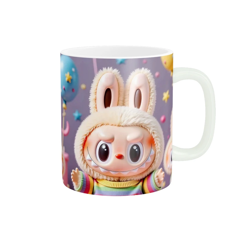 ماگ پاد آفرین طرح عروسک لبوبو کد 5997