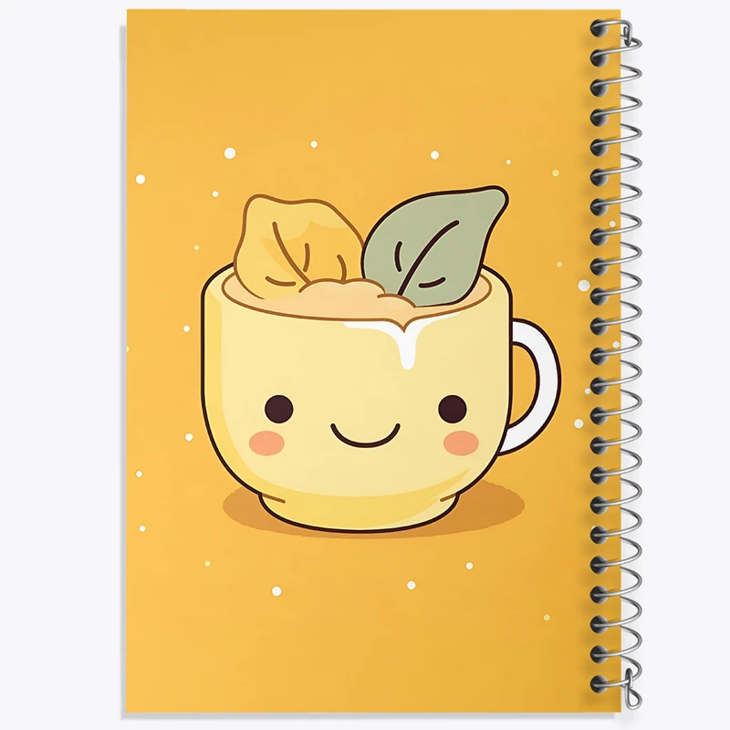 دفتر مشق 50 برگ خندالو طرح فنجان کیوت کد F7298