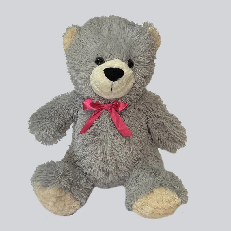 عروسک طرح خرس تدی مدل Bow Teddy Bear کد SZ11/826 ارتفاع 30 سانتی‌متر