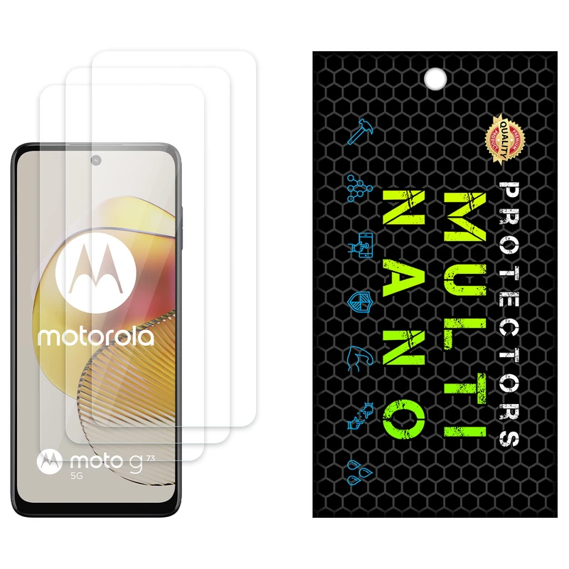 محافظ صفحه نمایش مولتی نانو مدل X-S3N مناسب برای گوشی موبایل موتورولا Moto G73 بسته سه عددی