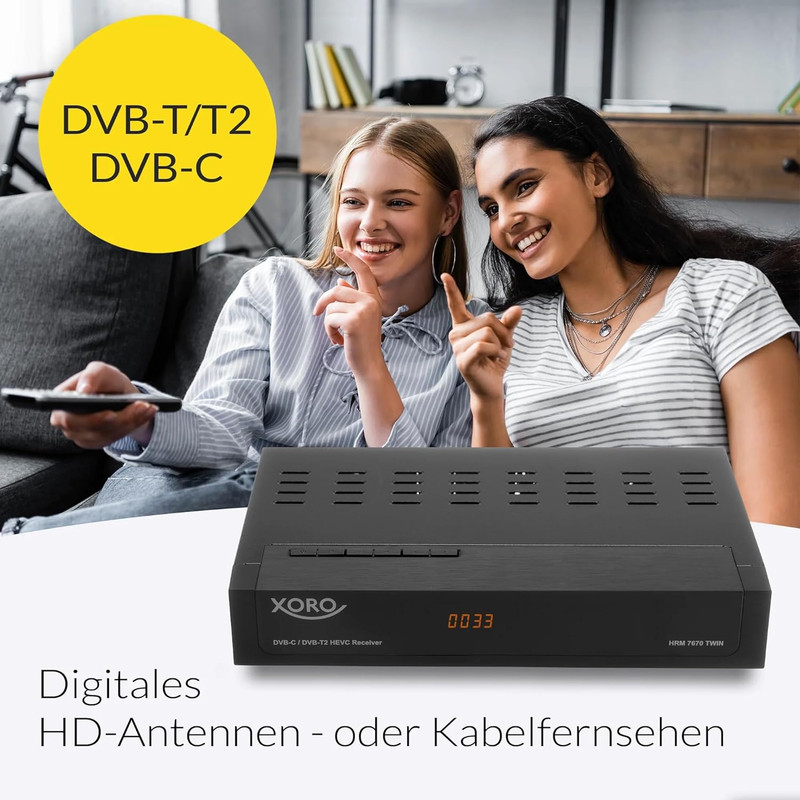 گیرنده دیجیتال DVB-T اورو مدل HRM 7670 TWIN