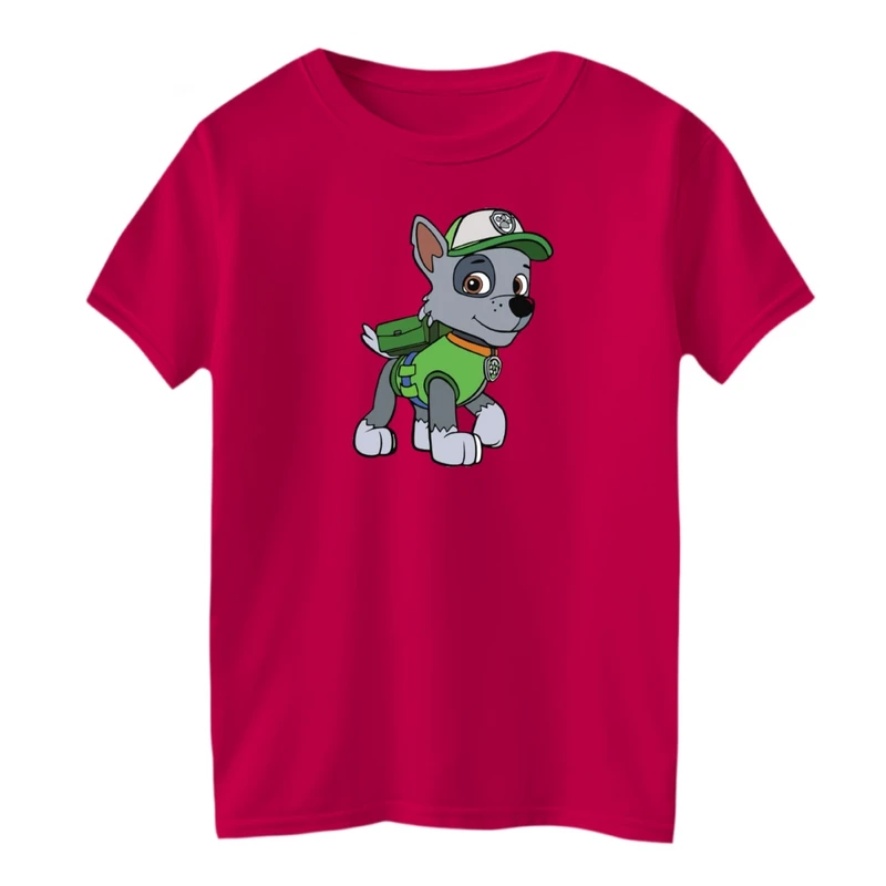 تی شرت آستین کوتاه بچگانه مدل سگ نگهبان کد05