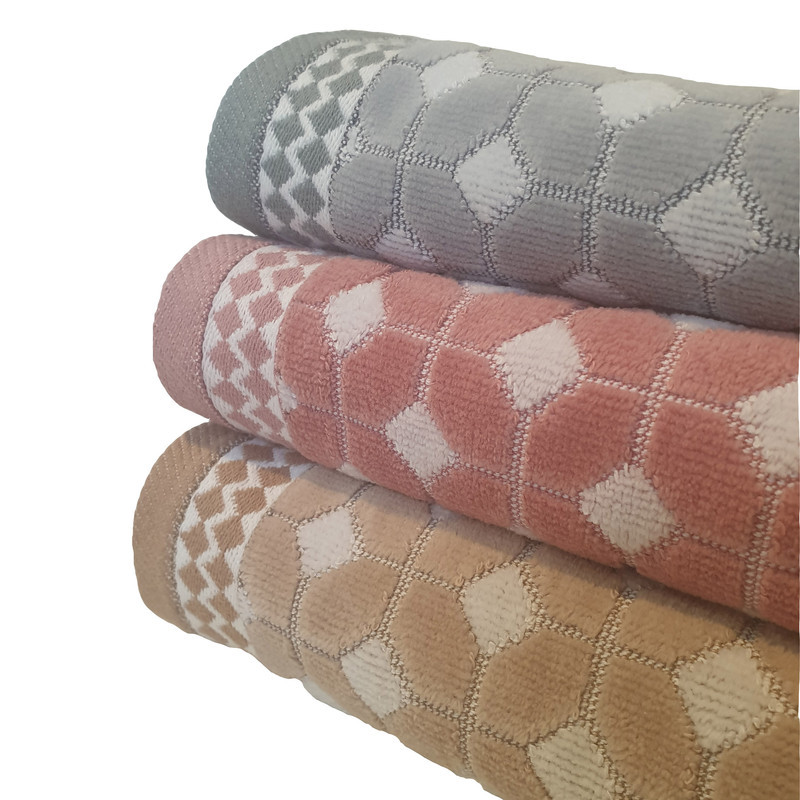 حوله دستی آذرریس تبریز مدل دکورا سایز 80x40 سانتی متر مجموعه 3 عددی