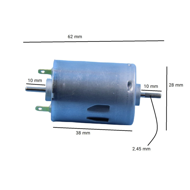 موتور آرمیچر گجت مدل دو شفت کد RS-385PH موتور آرمیچر گجت مدل دو شفت کد RS-385PH