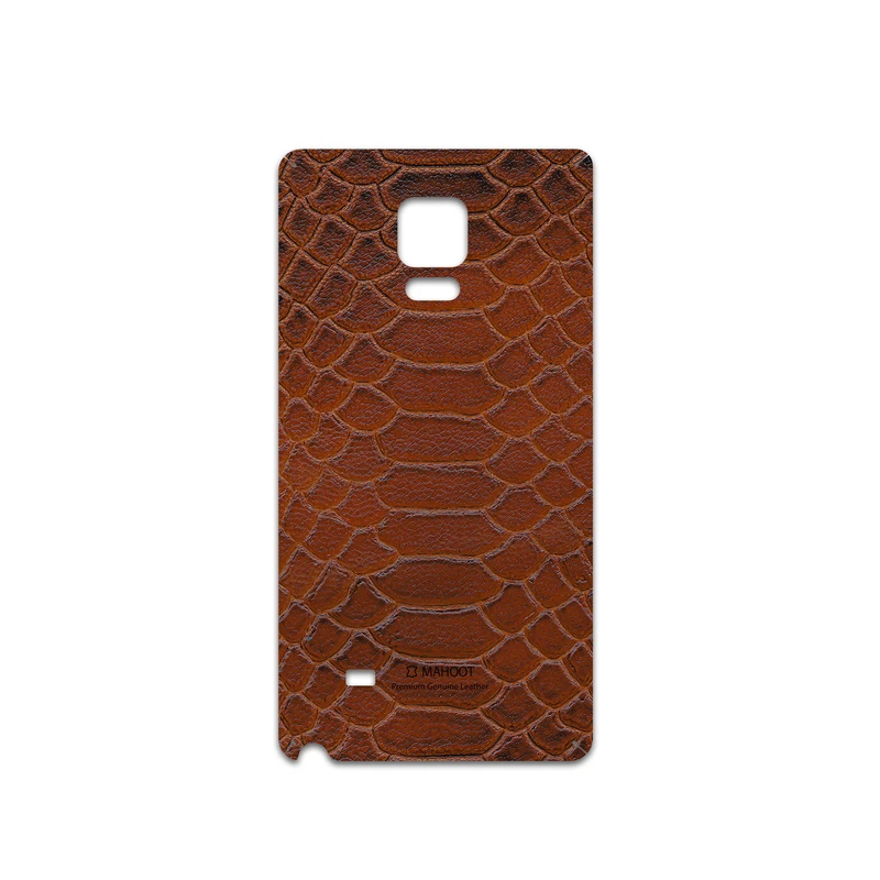 برچسب پوششی ماهوت مدل Brown-Snake-Leather مناسب برای گوشی موبایل سامسونگ Galaxy Note Edge