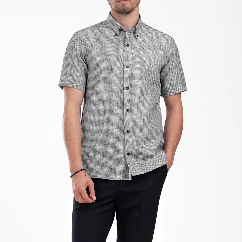 پیراهن آستین کوتاه مردانه ام کی مدل 1900