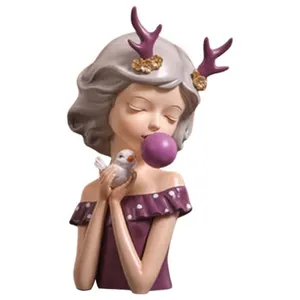 مجسمه هوم لاکس مدل دختر گنجشکی