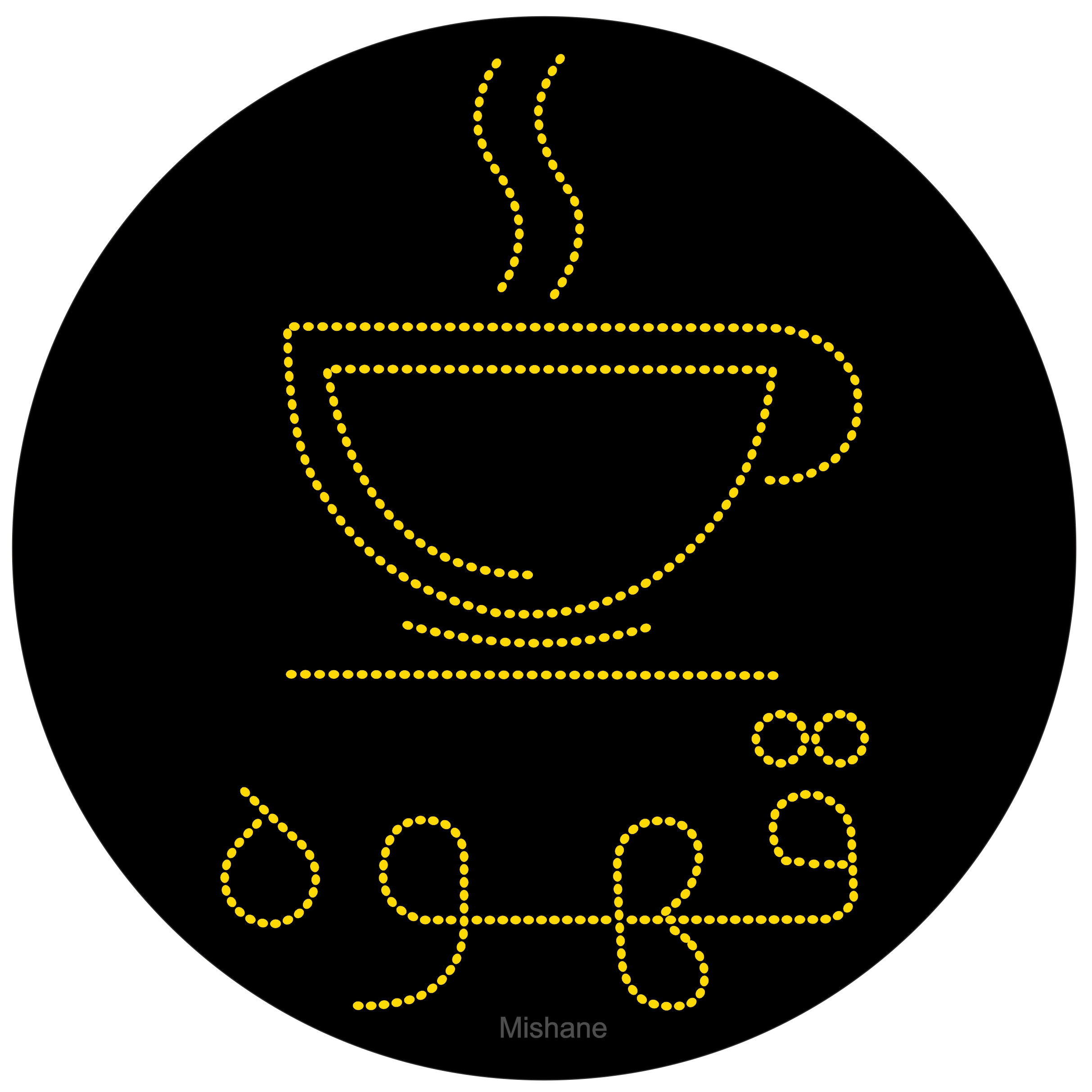 تابلو ال ای دی میشانه مدل قهوه کد 580