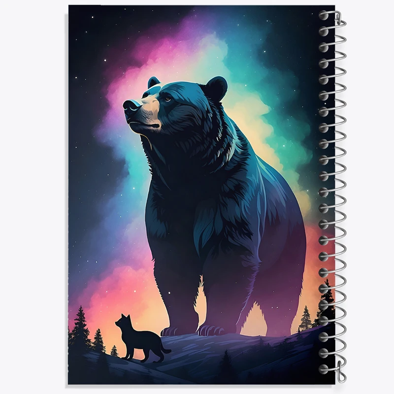 دفتر شطرنجی 50 برگ خندالو طرح خرس کد F7267