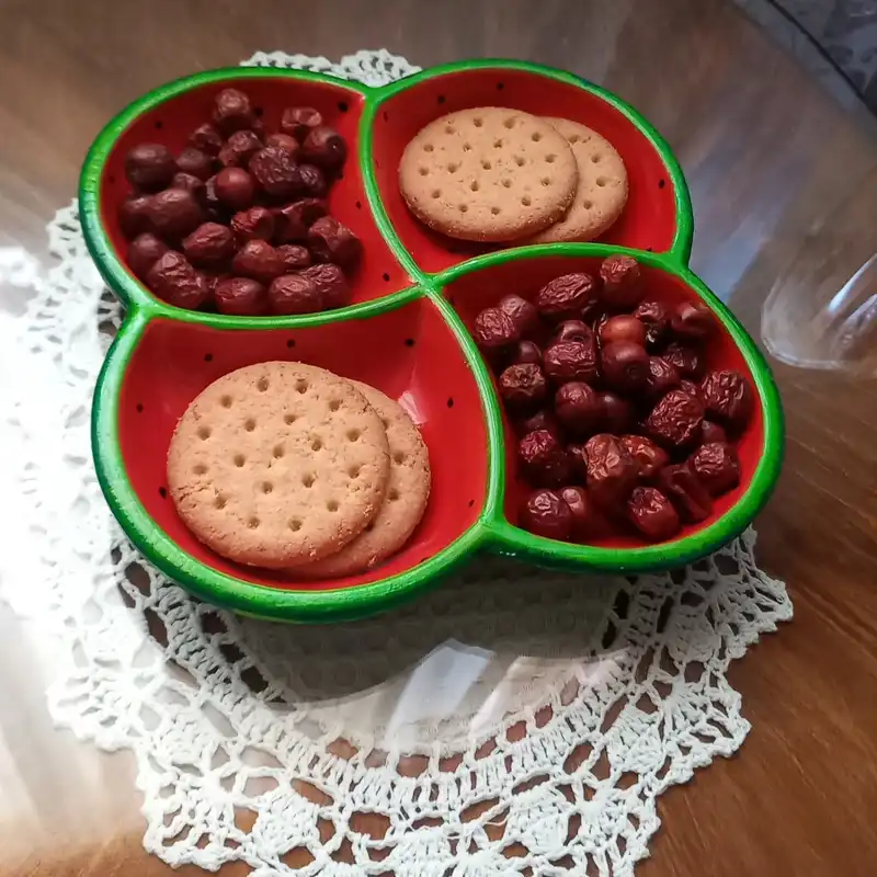 اردور خوری سفالی طرح هندوانه یلدایی مدل Y1120