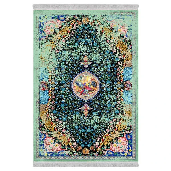 فرش پارچه‌ای دفه مدل فرشینه طرح مدرن کد 494