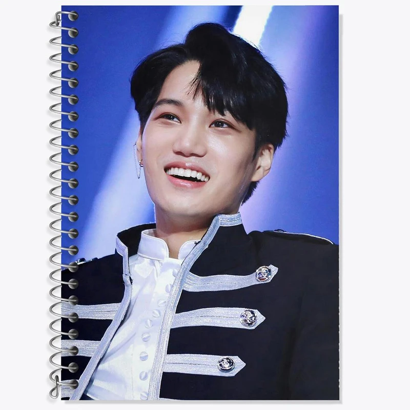 دفتر زبان 50 برگ خندالو مدل دو خط طرح کای گروه اکسو EXO کد 13399