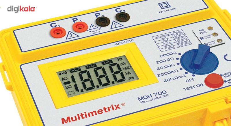 میلی اهم متر مولتی متریکس مدل MOH700