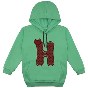 هودی دخترانه مدل H F106 رنگ سبز