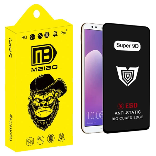 محافظ صفحه نمایش میبو مدل Super 9D مناسب برای گوشی موبایل هوآوی Y7 2018 / آنر 7c