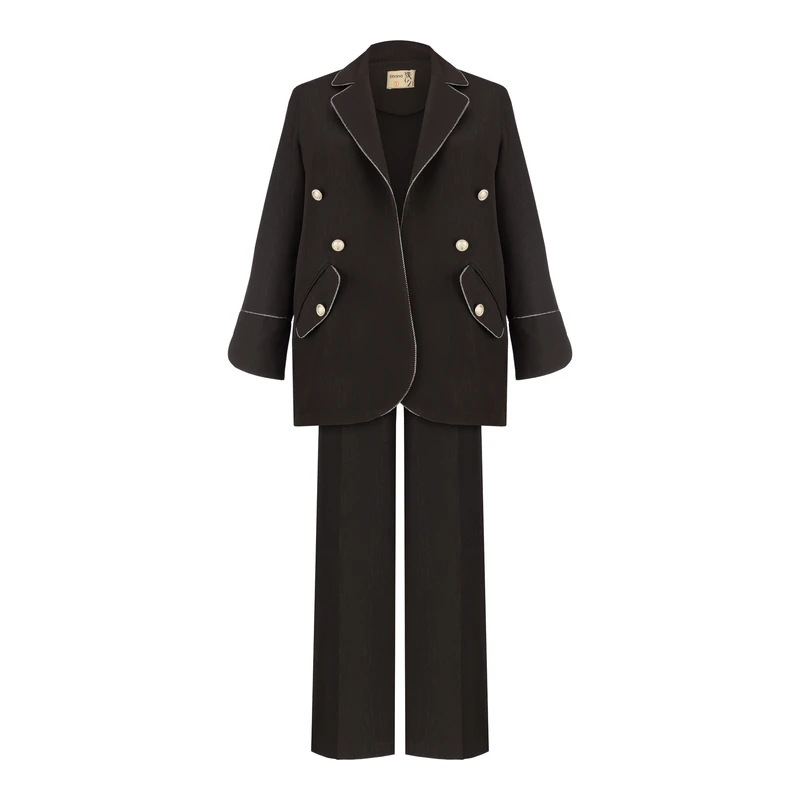 عکس شماره 3 : مانتو و شلوار زنانه السانا مدل گلشن کد 178471