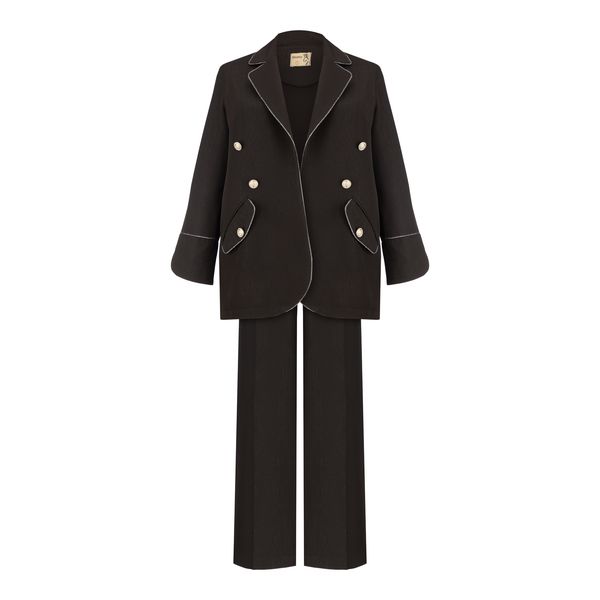 مانتو و شلوار زنانه السانا مدل گلشن کد 178471