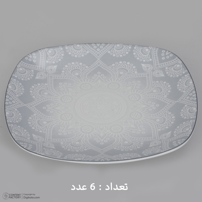  سرویس غذاخوری چینی 27 پارچه 6 نفره چینی زرین ایران مدل کواترو ادلین درجه عالی 