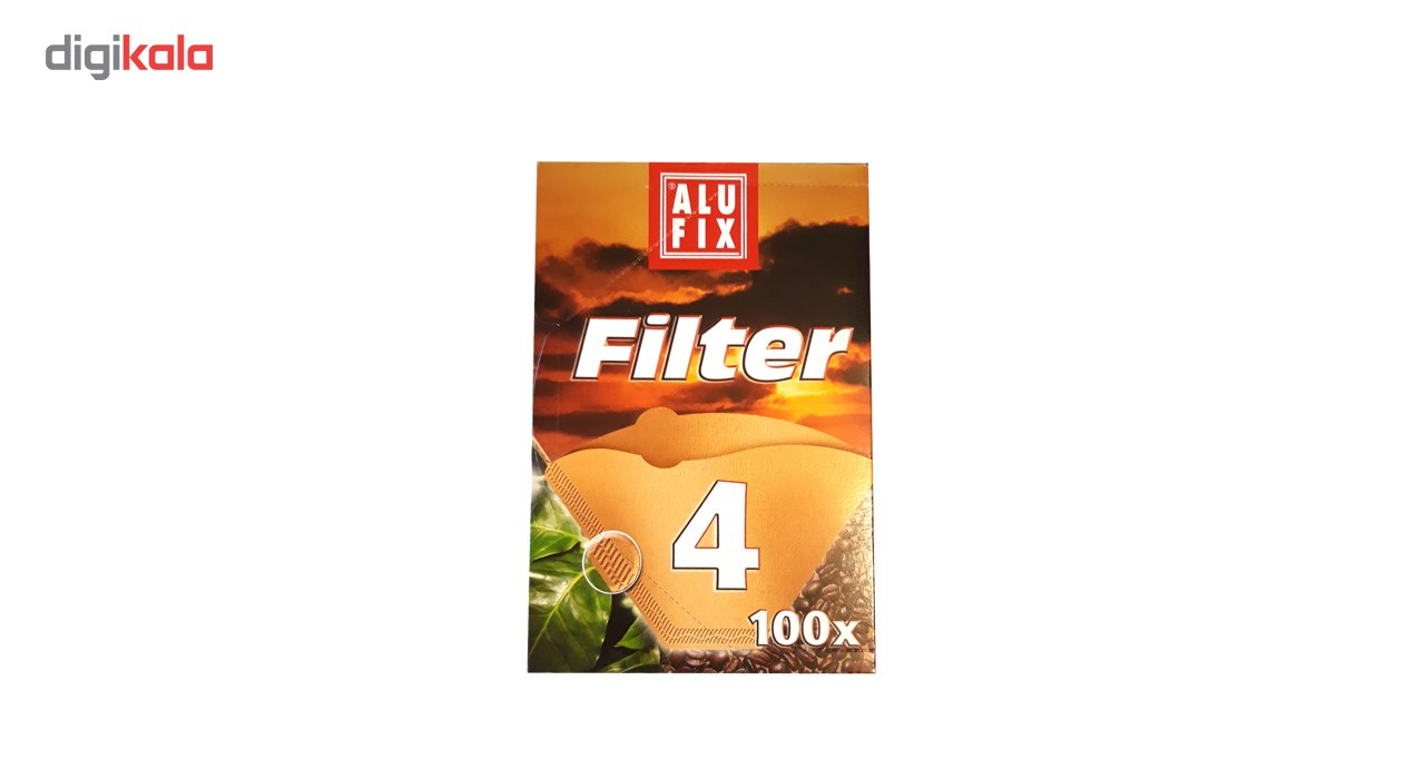 فیلتر کاغذی قهوه آلوفیکس بسته 100 عددی