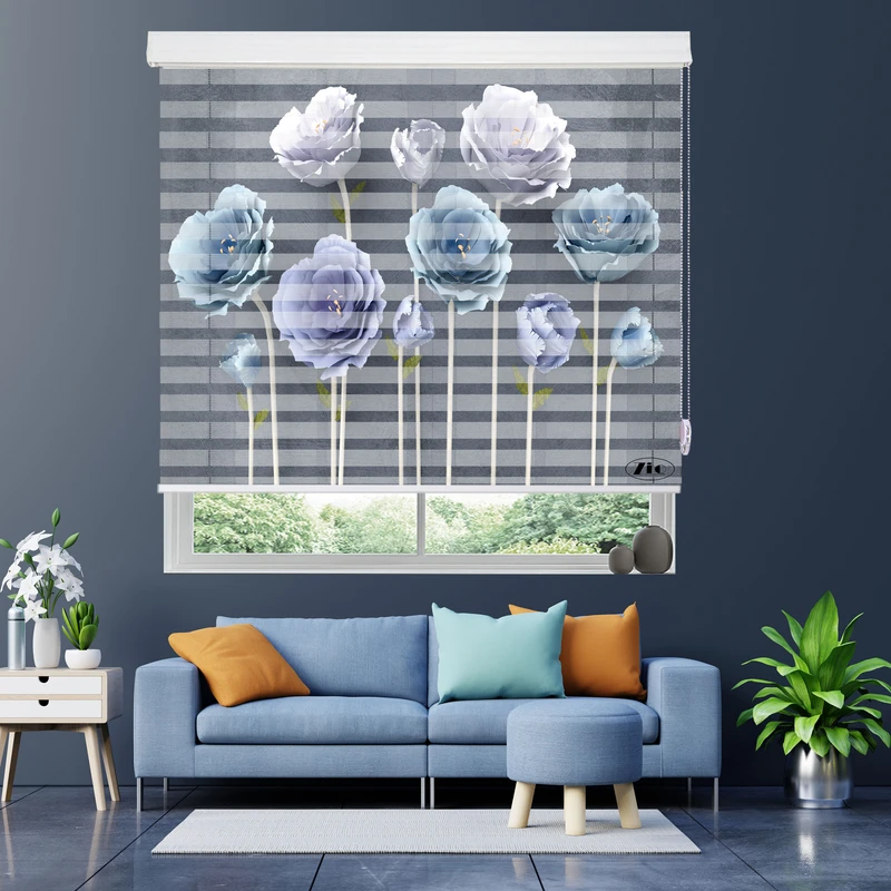 پرده زبرا زیو مدل 3D-1058 سایز 150x200 سانتی متر