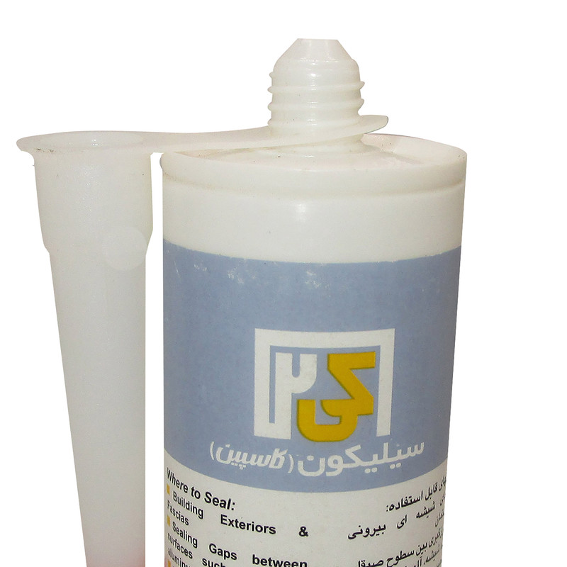چسب سیلیکون کاسپین مدل SILICONEK2 حجم 300 میلی لیتر
